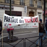 Manifestation de chmeurs et prcaires  Paris le 6 dcembre 2003 photo n3 